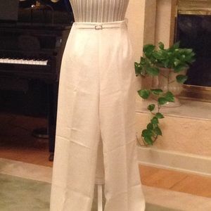 Beautiful cream colored slacks.